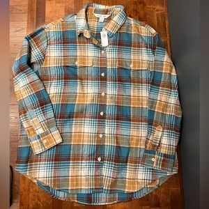 NWT Old Navy Women’s Flannel Large Boyfriend Shirt